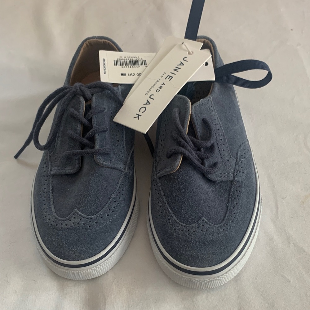 Janie and Jack Blue Lace-Up Kids Sneakers